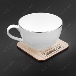 Подставка под кружку 10х10см ComposeEat Everyday дуб светлый