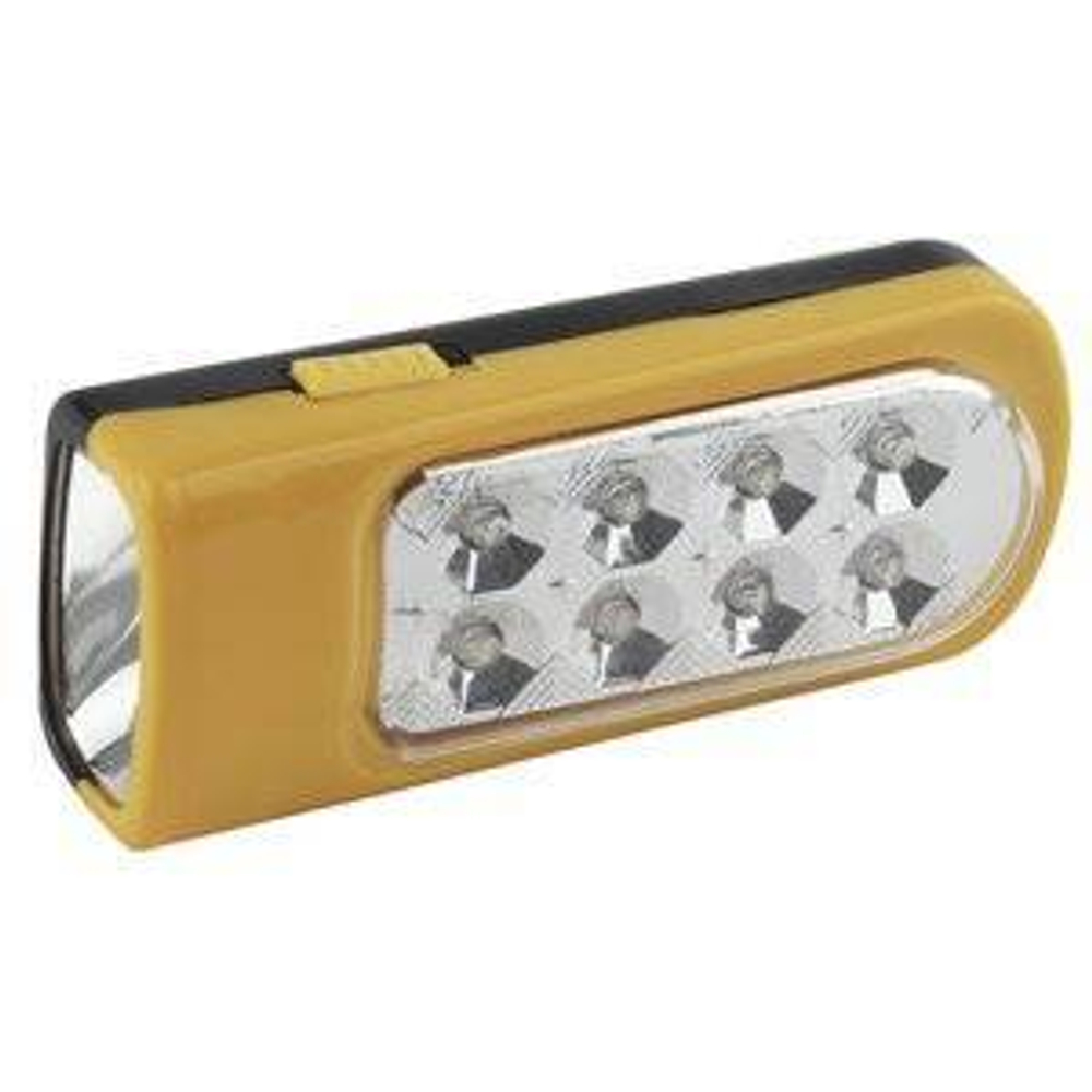 Фонарь Трофи 2 в1 TKB8L 8LED +1LED, пластик, 3xAA, полиб