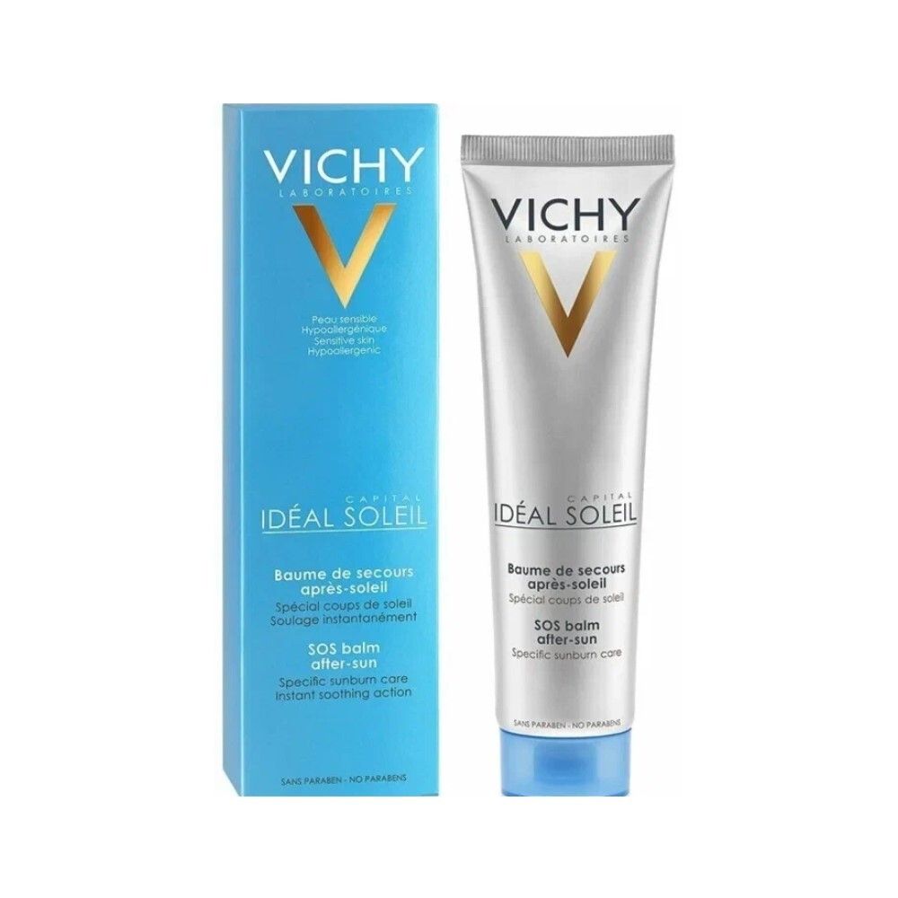 Vichy Capital Ideal Soleil Baume de Secours apres-soleil SOS-бальзам для восстановления кожи при солнечных ожогах, 100 мл