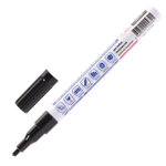 Маркер-краска лаковый (paint marker) 2 мм черный нитро-основа алюминиевый корпус BRAUBERG PROFESSIONAL PLUS (12 штук в упаковке)