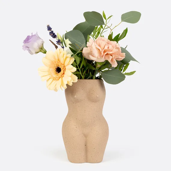 Ваза для цветов body, white, 18,8 см