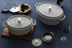 STAUB Чугунная кокотница овальная 4,2л 29см трюфель (сорт II)