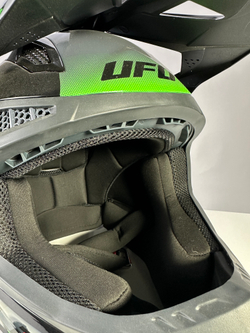 Мотошлем UFO HELMET INTREPID Black/Green