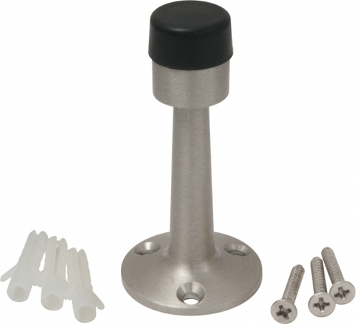 Ограничитель дверной настенный Армадилло DH033ZA SN, цвет никель матовый (гарантия - 5 лет)