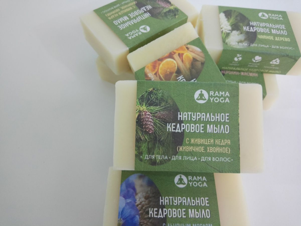 Кедровое мыло чайное дерево Ramayoga