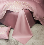 Постельное белье Сатин Гладкокрашеный Вышивка Делюкс DHC001