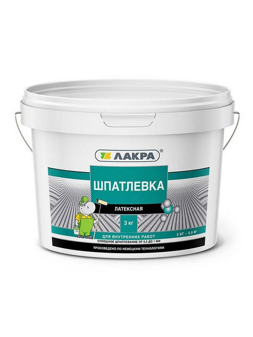 шпатлевка латексная для внутренних работ 3 кг