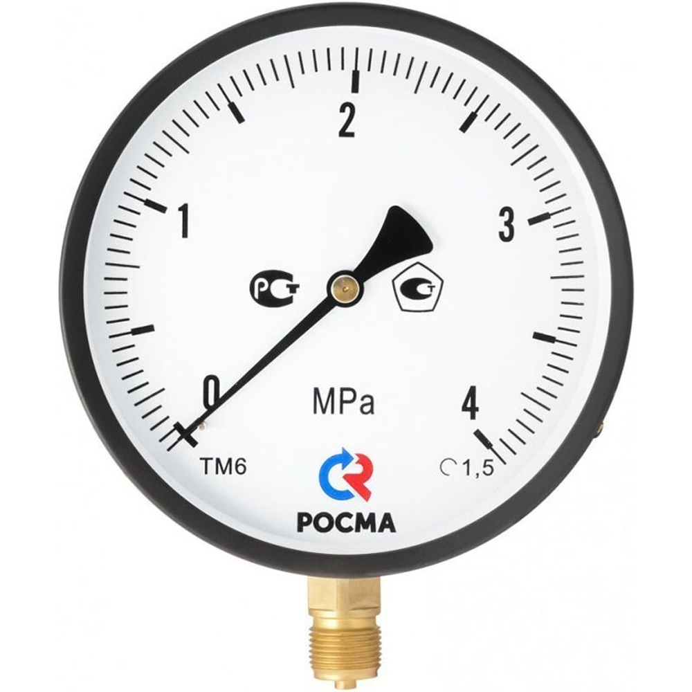 Манометр Росма ТМ-610Р   6,0 МПа /60 ат 150мм М20х1,5