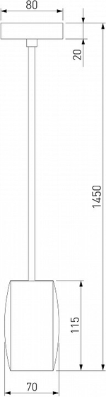 Подвесной светильник Eurosvet Bonaldo 50246/1 LED золото