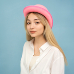 Шляпа Котелок, фетр, Розовый, 56-58 разм.