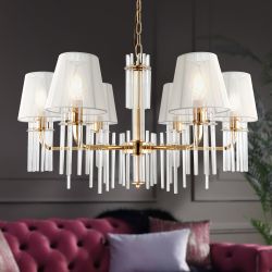 Люстра Rivoli   1039-306 6 х Е14 40 Вт хрусталь