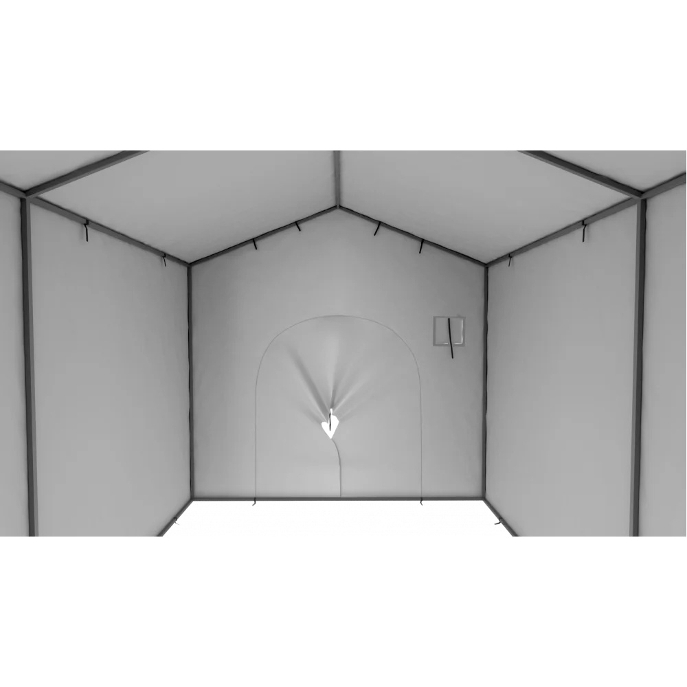 Палатка сварщика МногоТентов ПС-универсальная тентовая 3.5х2.5х2.5 м. (Тент ткань ПВХ Г-1).