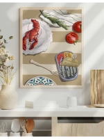постер на кухню 50х70 см интерьерный