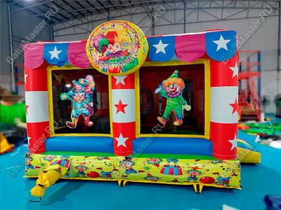 Детский надувной батут "Шатёр цирка" 4*4*2,8 м