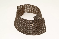 Корзина под елку Премиум Царская Лоза 65*48*30 см., разборная, лесной орех, ЕлкиТорг (65-222)