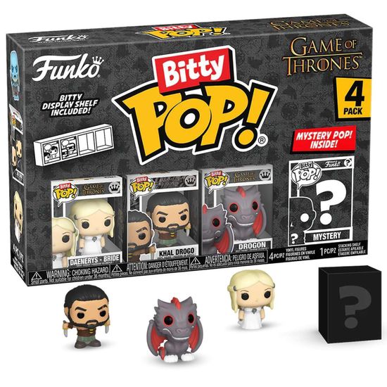 Фигурка Funko Bitty POP! Game of Thrones Daenerys+Khal Drogo+Drogon+Mystery (1 of 4) 4PK 83648 / Фигурка Фанко Битти ПОП! по мотивам сериала "Игра престолов"