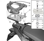 Крепёж для багажа Kappa для мотоцикла BMW F650GS-F800GS (с 2008 г.)
