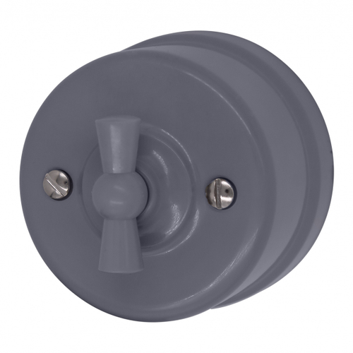 Выключатель Перекрестный, пластик, цвет Титан B1-203-26