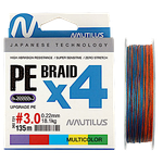 Шнур Nautilus Brain X4 Multicolour 135м -