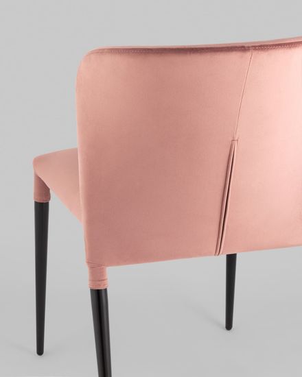 Стул Лори велюр пыльно-розовый