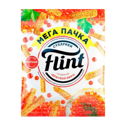 Сухарики Flint Красная икра 100 гр
