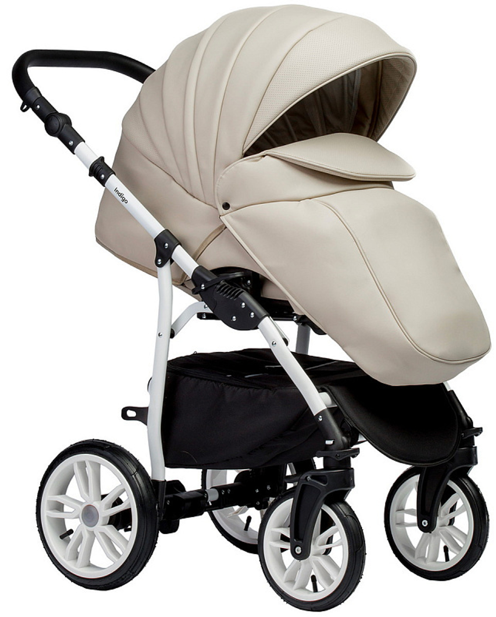 Детская коляска Indigo Indigo Special New 3 в 1 с автокреслом Avionaut Cosmo Is07 св.бежевый