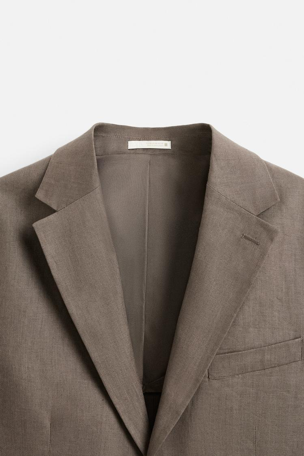 ZARA КОСТЮМНЫЙ БЛЕЙЗЕР ИЗ 100% ЛЬНА, НОРКА