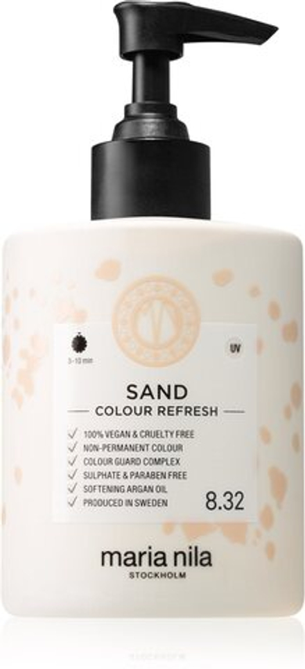 Maria Nila Colour Refresh Sand - нежная питательная маска без стойких красящих пигментов /  wytrzyma 4 – 10 umyć 8.32 300  ml  / GTIN 7391681037106