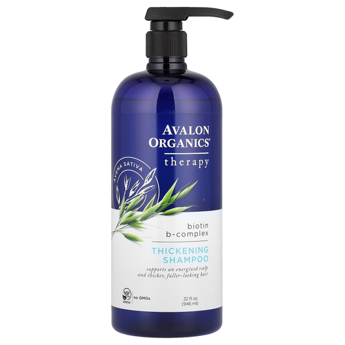 Avalon Organics, Шампунь для густоты волос, комплекс с биотином группы B, 946 мл (32 жидк. унц.)