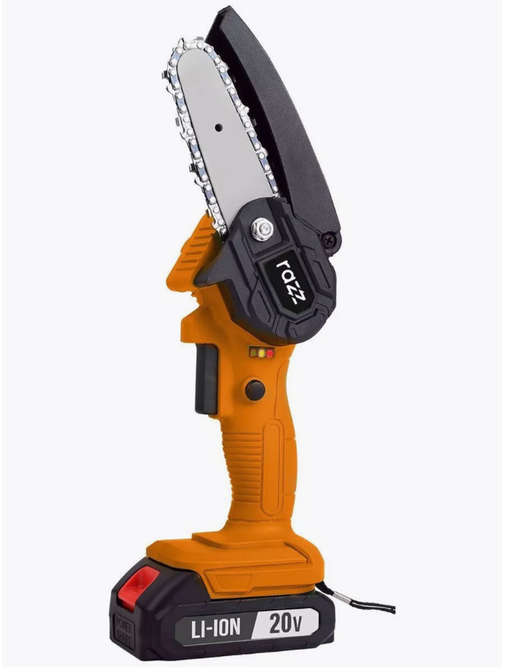 Цепная пила аккумуляторная RAZZ CS-100-2, 20 В, 2*2 Ач, 10 см