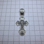 Крест из серебра/Частичное чернение/С.Радонежский