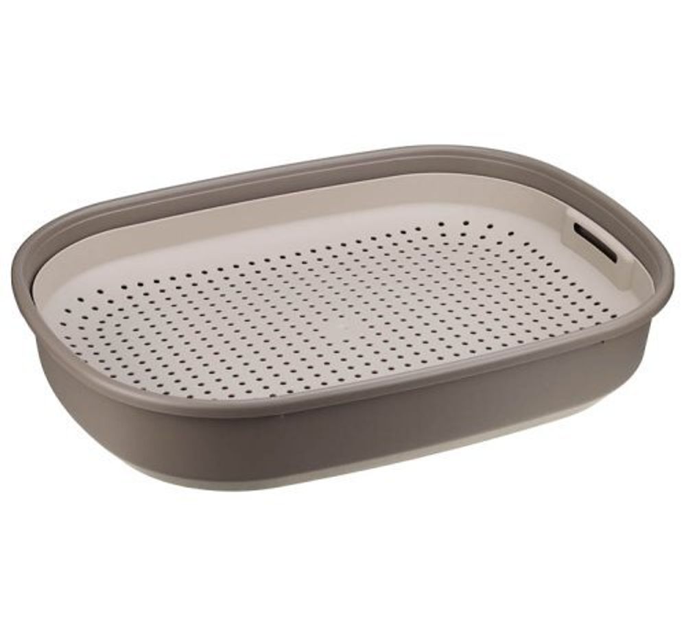 Туалет для кошек ЛЯ-МУРР 465х345мм с сеткой капучино