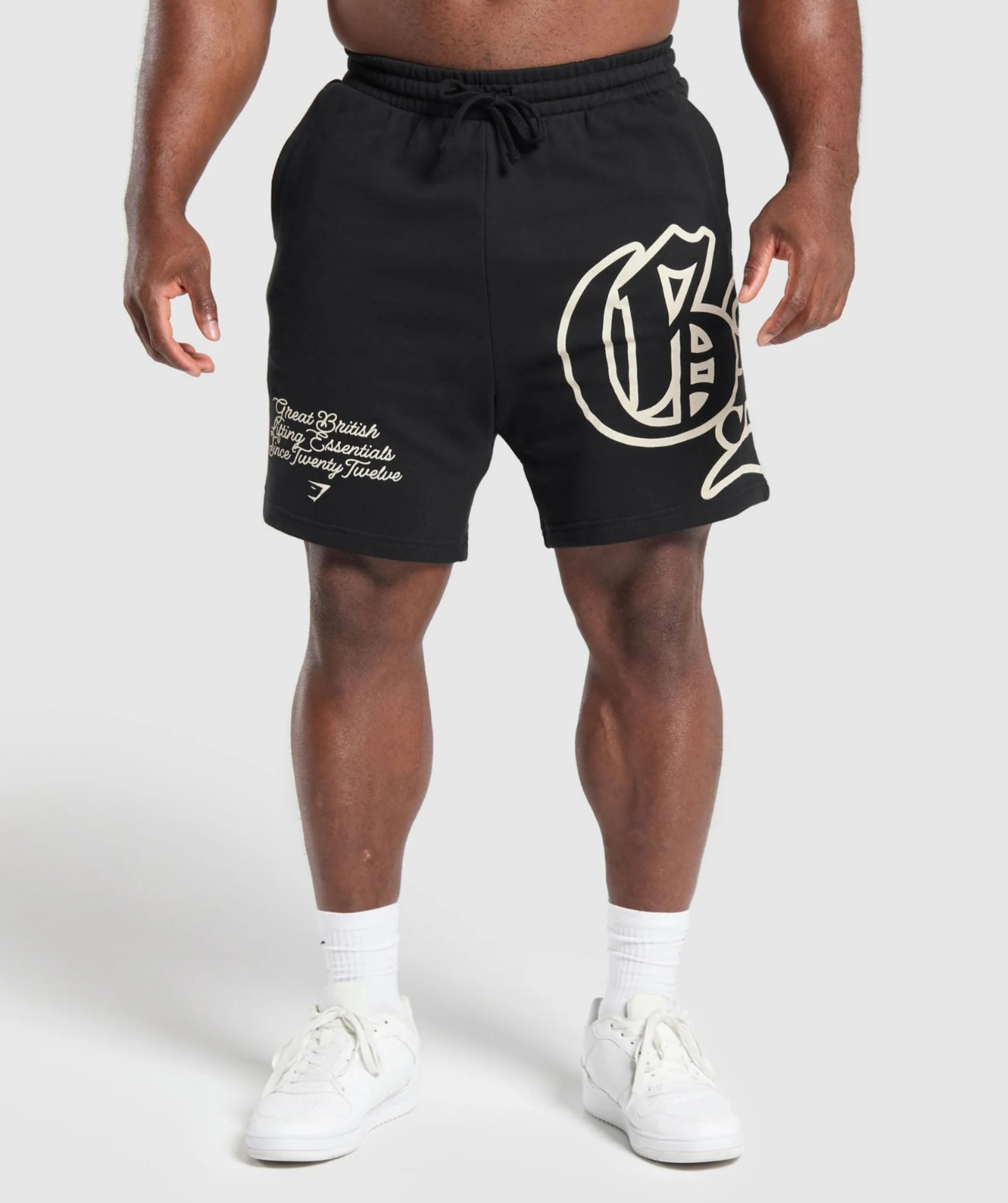 Шорты GYMSHARK Campus Graphic Shorts Black
