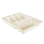 Лоток для столовых приборов Plast Team 330х260х43 мм молочный туман