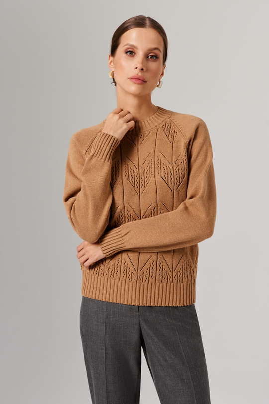 23169 Джемпер женский (песочный)