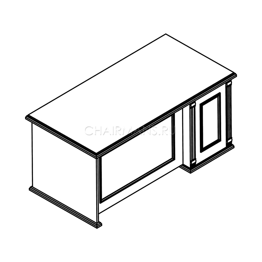 Стол руководителя Skyland RAUT RDT 188L бук тиара