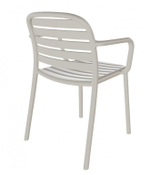 Кресло пластиковое Papatya Tarabya-K, светло-серый