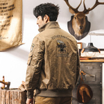 Американская ретро-пилотная куртка мужская зимняя утолщенная,тактическая тренировка военная короткая куртка