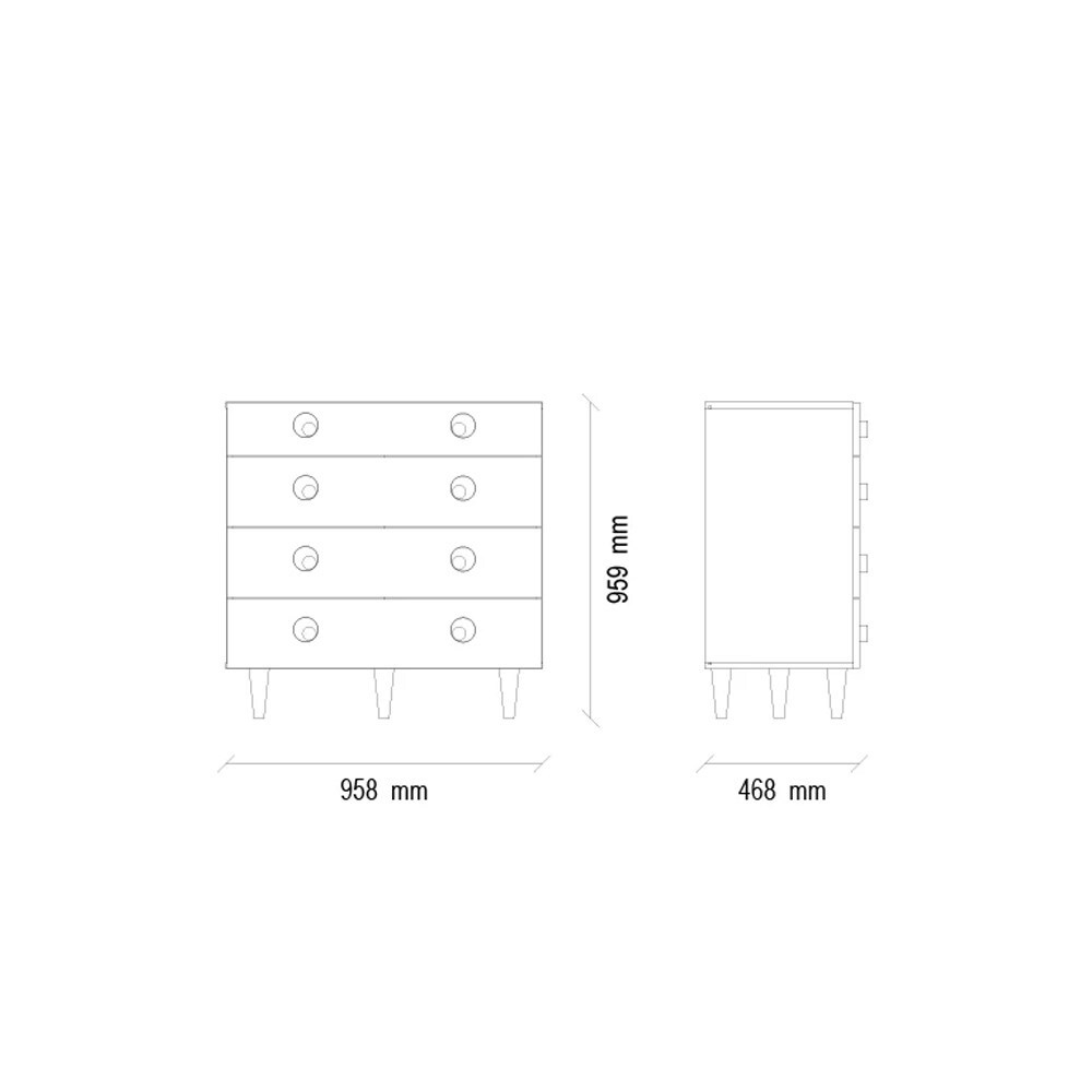 Комод ENZA HOME ROSA EH20083