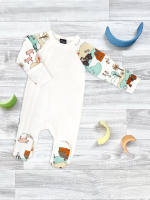 Комбинезон Mjölk Sleep and Play Ферма, с рукавом реглан, уценка