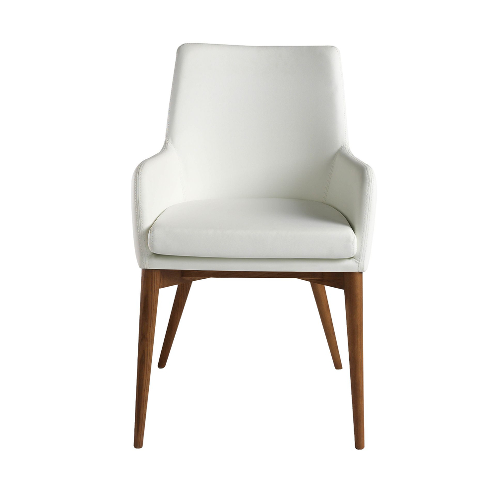 Белый стул из экокожи модель 4006