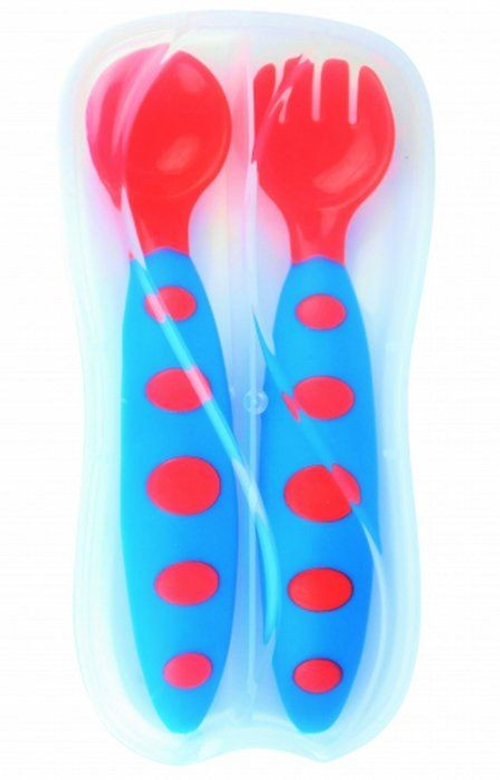 Набор ложка и вилка в футляре Бусинка, арт. 151