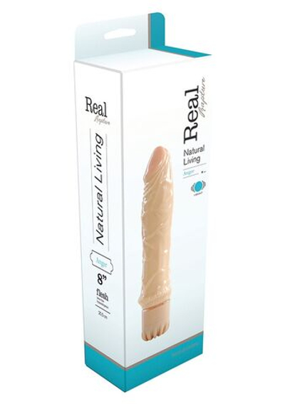 Реалистичный вибратор Vibe Anger - 20,5 см. (Цвет: телесный)