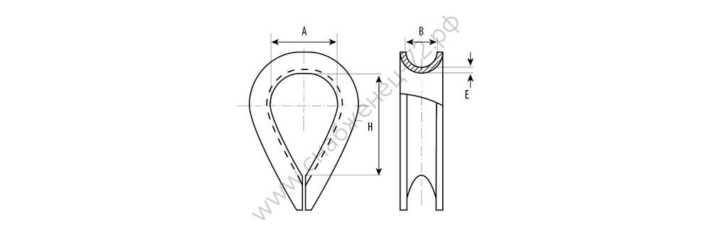 ЗУБР DIN6899 10 мм, коуш, 20 шт (4-304495-10)
