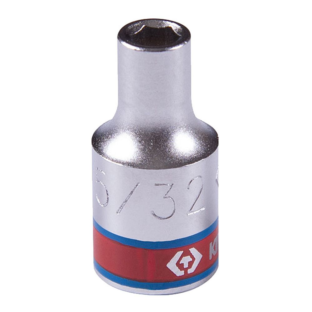 KING TONY (233505S) Головка торцевая стандартная шестигранная 1/4&quot;, дюймовая 5/32&quot;
