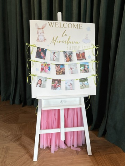 Фотозона 49 Приветственный мольберт