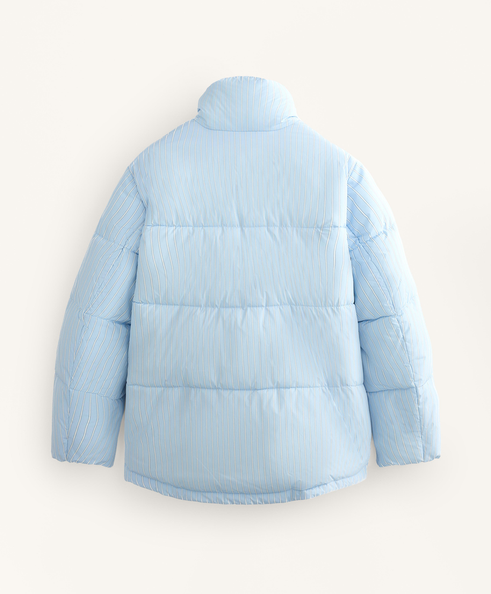 Oysho Утепленная водоотталкивающая куртка Primaloft®, голубой