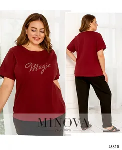 Футболка 2274-бордо Minova