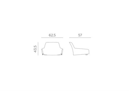 Вставка для кресла мягкая Nardi Net Relax, деним