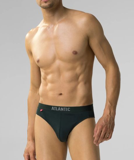 Трусы (5шт) мужские слипы спорт ATLANTIC, 5SMP-004, каберне + серый меланж + изумрудный + черный + темно-голубой